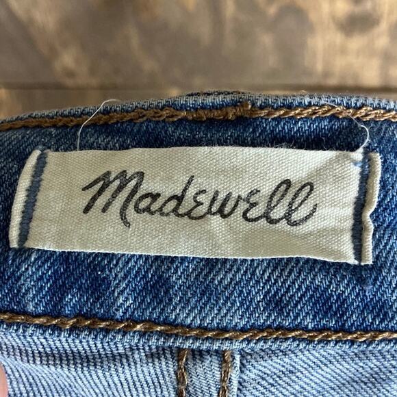 Madewell Womens Jeans Blue Denim High Rise Perfect Vintage Distressed Stretch 25 - Picture 4 of 12